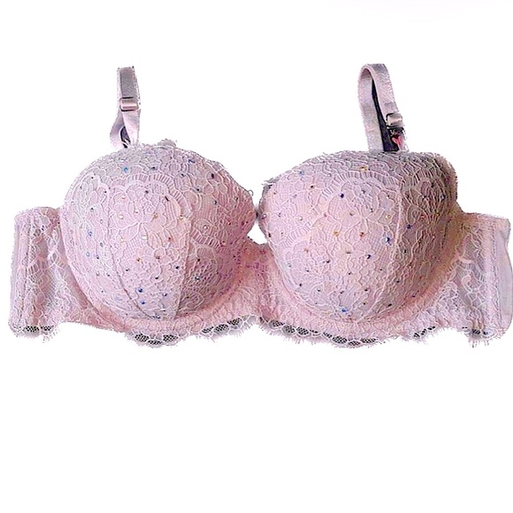 Victoria’s Secret Dream Angels Lightly Lined Demi Bra Lilac Moon Embellished 38F - Picture 4 of 11